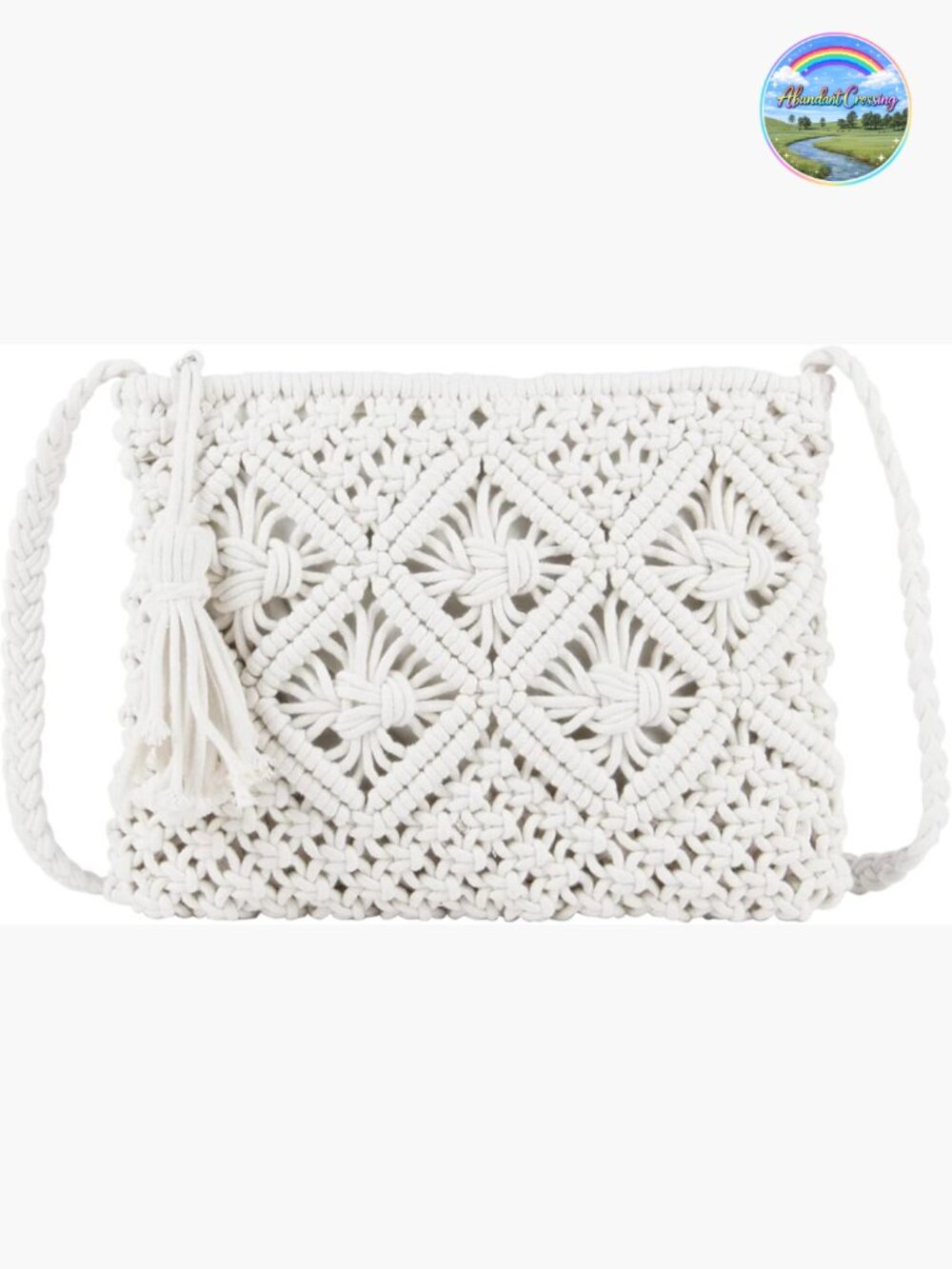 Handwoven Crossbody Purse Woven Straw Beach Shoulder Handbag
